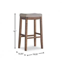 Claridge 30 in. Gray and Rustic Backless Bar Stool by Linon Home Decor -Linon Home Decor Shop gray rustic linon home decor bar stools thd02008 40 1000
