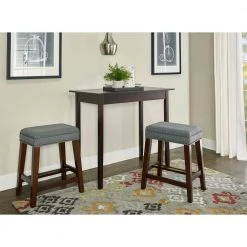 Will Grey Counter Stool with Plush Upholstered Seat by Linon Home Decor 11 Will Grey Counter Stool with Plush Upholstered Seat by Linon Home Decor -Linon Home Decor Shop gray walnut linon home decor bar stools thd00604 a0 1000