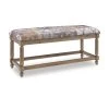 Linon Kristin Grey Kilim Print Bench by Linon Home Decor -Linon Home Decor Shop gray wash linon home decor bedroom benches thd02618 64 1000