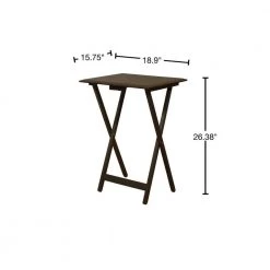 Linon Winnie Grey Tray Table Set by Linon Home Decor -Linon Home Decor Shop gray wash linon home decor end side tables thd02643 40 1000