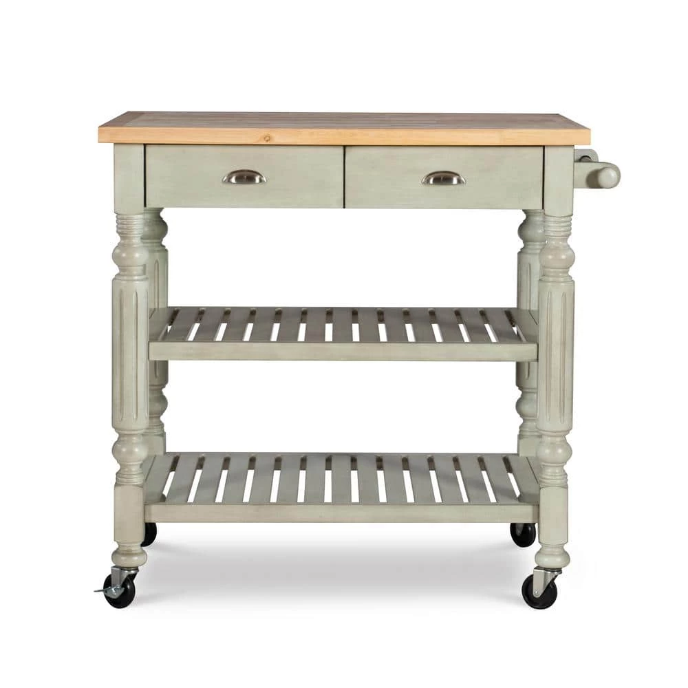 Linon Ash Janelle Kitchen Cart by Linon Home Decor 9 Linon Ash Janelle Kitchen Cart by Linon Home Decor - Image 7