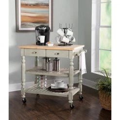 Linon Ash Janelle Kitchen Cart by Linon Home Decor 25 Linon Ash Janelle Kitchen Cart by Linon Home Decor -Linon Home Decor Shop gray wash linon home decor kitchen carts thd02646 fa 1000