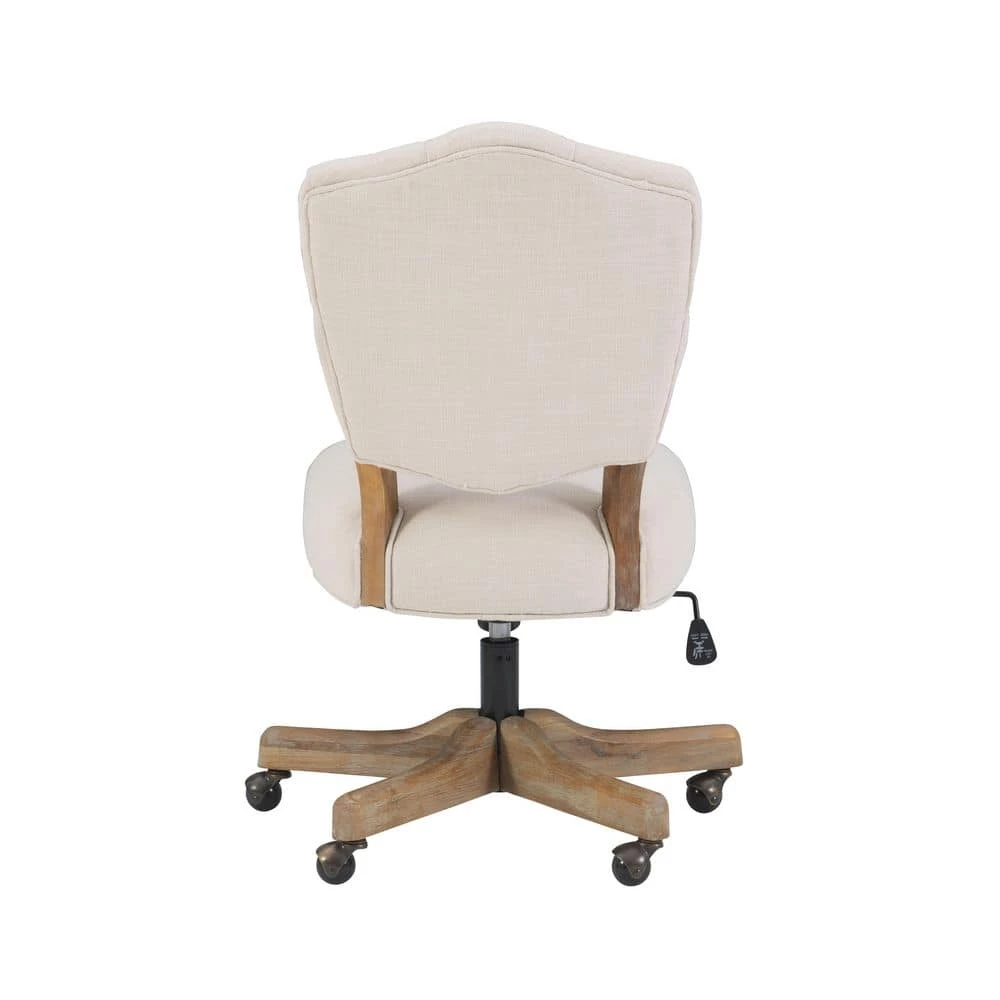 Fallon White Office Chair by Linon Home Decor 5 Fallon White Office Chair by Linon Home Decor - Image 3