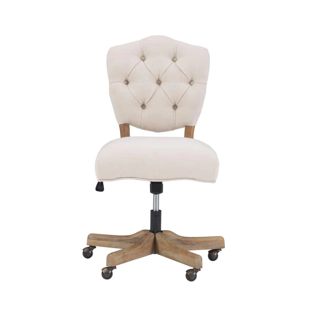 Fallon White Office Chair by Linon Home Decor 6 Fallon White Office Chair by Linon Home Decor - Image 4