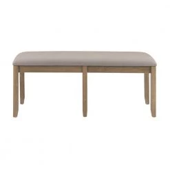 Rodman Gray Wash Backless Dining Bench 19 in. H x 46.38 in. W x 17 in. D by Linon Home Decor -Linon Home Decor Shop graywash linon home decor bedroom benches thd04072 c3 1000