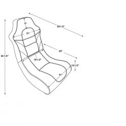 Walter 34.5 in. Green and Black Faux Leather and Mesh Rocking Gaming Chair by Linon Home Decor -Linon Home Decor Shop green linon home decor gaming chairs thd03022 1f 1000