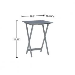 Gray Compass Tray Table Set by Linon Home Decor -Linon Home Decor Shop grey linon home decor end side tables thd00740 40 1000