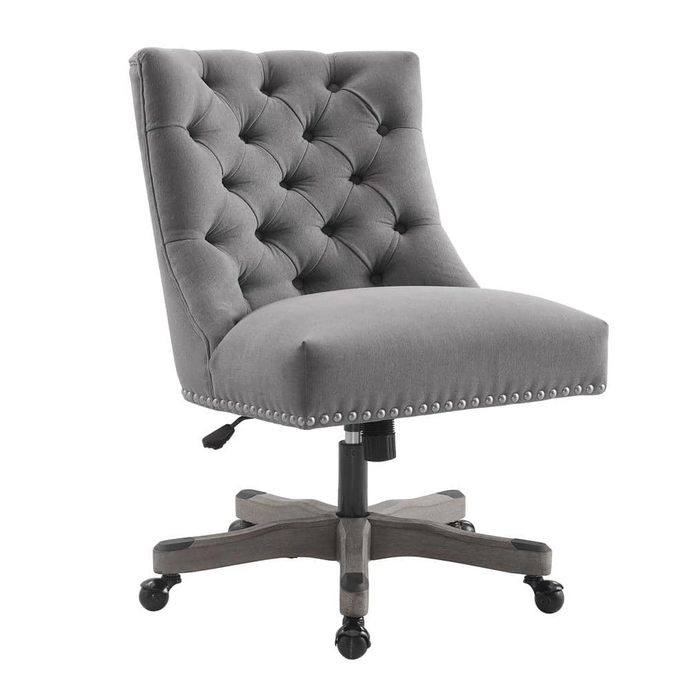 Des Light Gray Office Chair by Linon Home Decor 3 Des Light Gray Office Chair by Linon Home Decor