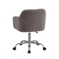 Brannon Charcoal Grey Upholstered Adjustable Height Office Chair with Castors by Linon Home Decor -Linon Home Decor Shop grey linon home decor task chairs thd02909 66 1000