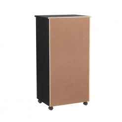 McLeod Black Eight Drawer Rolling Storage Cart by Linon Home Decor -Linon Home Decor Shop ink black linon home decor accent cabinets thd02935 66 1000