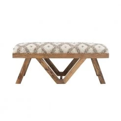 Myah Taupe Upholstered Bench by Linon Home Decor -Linon Home Decor Shop light brown linon home decor bedroom benches hd221847 c3 1000