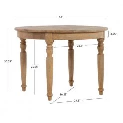 Margo Light Natural Brown Round Table by Linon Home Decor -Linon Home Decor Shop light brown linon home decor kitchen dining tables thd00693 4f 1000