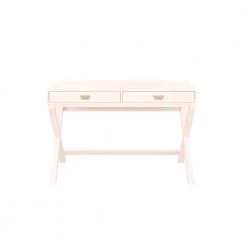 Sara 44 in. W Rectangular Light Pink 2-Drawer Writing Desk by Linon Home Decor -Linon Home Decor Shop light pink linon home decor writing desks thd03716 c3 1000