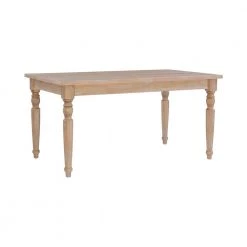 Jacques 59 in. Rectangle Linen Oak Wood Top table (Seats 4) by Linon Home Decor