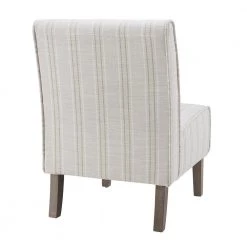 Lily Linen Stripe Upholstered Slipper Chair by Linon Home Decor -Linon Home Decor Shop linen stripe linon home decor accent chairs thd02718 1f 1000