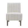 Lily Linen Stripe Upholstered Slipper Chair by Linon Home Decor