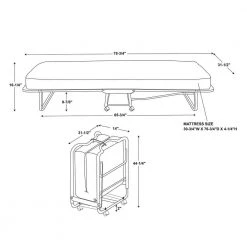 Luxor 5in. Twin Foam Firm Folding Mattress by Linon Home Decor -Linon Home Decor Shop linon home decor mattresses 352std 01 as ups 40 1000