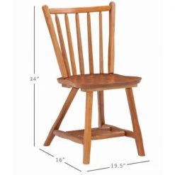 Winston Medium Oak Wood Side Chair (Set of 2) by Linon Home Decor -Linon Home Decor Shop medium oak linon home decor accent chairs thdac3807 44 1000