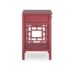 Sloane Merlot 1-Drawer End Table by Linon Home Decor -Linon Home Decor Shop merlot linon home decor end side tables thd02738 1f 1000
