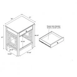 Sloane Merlot 1-Drawer End Table by Linon Home Decor -Linon Home Decor Shop merlot linon home decor end side tables thd02738 76 1000