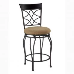 Newberry 24 in. Metallic Brown Back Metal Counter Stool by Linon Home Decor