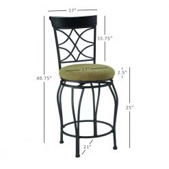 Newberry 24 in. Metallic Brown Back Metal Counter Stool by Linon Home Decor -Linon Home Decor Shop metallic brown linon home decor bar stools thd03504 c3 1000