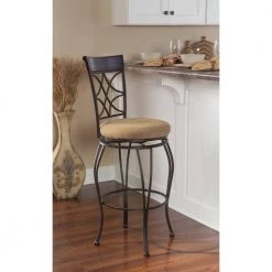 Newberry 30 in. Metallic Brown Back Metal Barstool by Linon Home Decor -Linon Home Decor Shop metallic brown linon home decor bar stools thd03505 31 1000