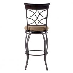 Newberry 30 in. Metallic Brown Back Metal Barstool by Linon Home Decor -Linon Home Decor Shop metallic brown linon home decor bar stools thd03505 66 1000