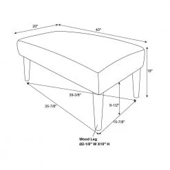 Kelsey Multicolored Bench with Striped Upholstery 40 in. W x 20 in. D x 18 in. H by Linon Home Decor 12 Kelsey Multicolored Bench with Striped Upholstery 40 in. W x 20 in. D x 18 in. H by Linon Home Decor -Linon Home Decor Shop multi color wide stripe linon home decor bedroom benches thd03147 1f 1000