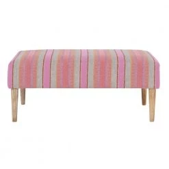 Kelsey Multicolored Bench with Striped Upholstery 40 in. W x 20 in. D x 18 in. H by Linon Home Decor 10 Kelsey Multicolored Bench with Striped Upholstery 40 in. W x 20 in. D x 18 in. H by Linon Home Decor -Linon Home Decor Shop multi color wide stripe linon home decor bedroom benches thd03147 c3 1000