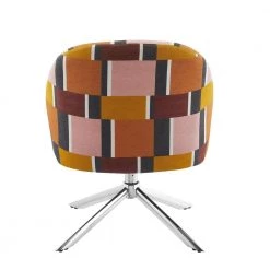 Joslyn Multi Swivel Polyester Fabric Accent Chair by Linon Home Decor -Linon Home Decor Shop multi colored linon home decor accent chairs thd04091 66 1000