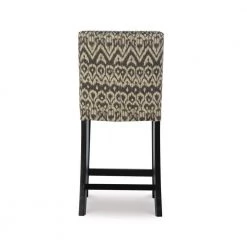 Morocco 24 in. Gray Cushioned Bar Stool by Linon Home Decor -Linon Home Decor Shop multi colored linon home decor bar stools 0225drif 01 kd u 4f 1000