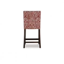 Morocco Lava 24 in. Red Cushioned Bar Stool by Linon Home Decor -Linon Home Decor Shop multi colored linon home decor bar stools 0225lav01u 4f 1000