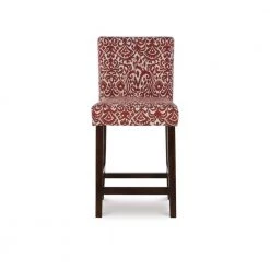 Morocco Lava 24 in. Red Cushioned Bar Stool by Linon Home Decor -Linon Home Decor Shop multi colored linon home decor bar stools 0225lav01u c3 1000