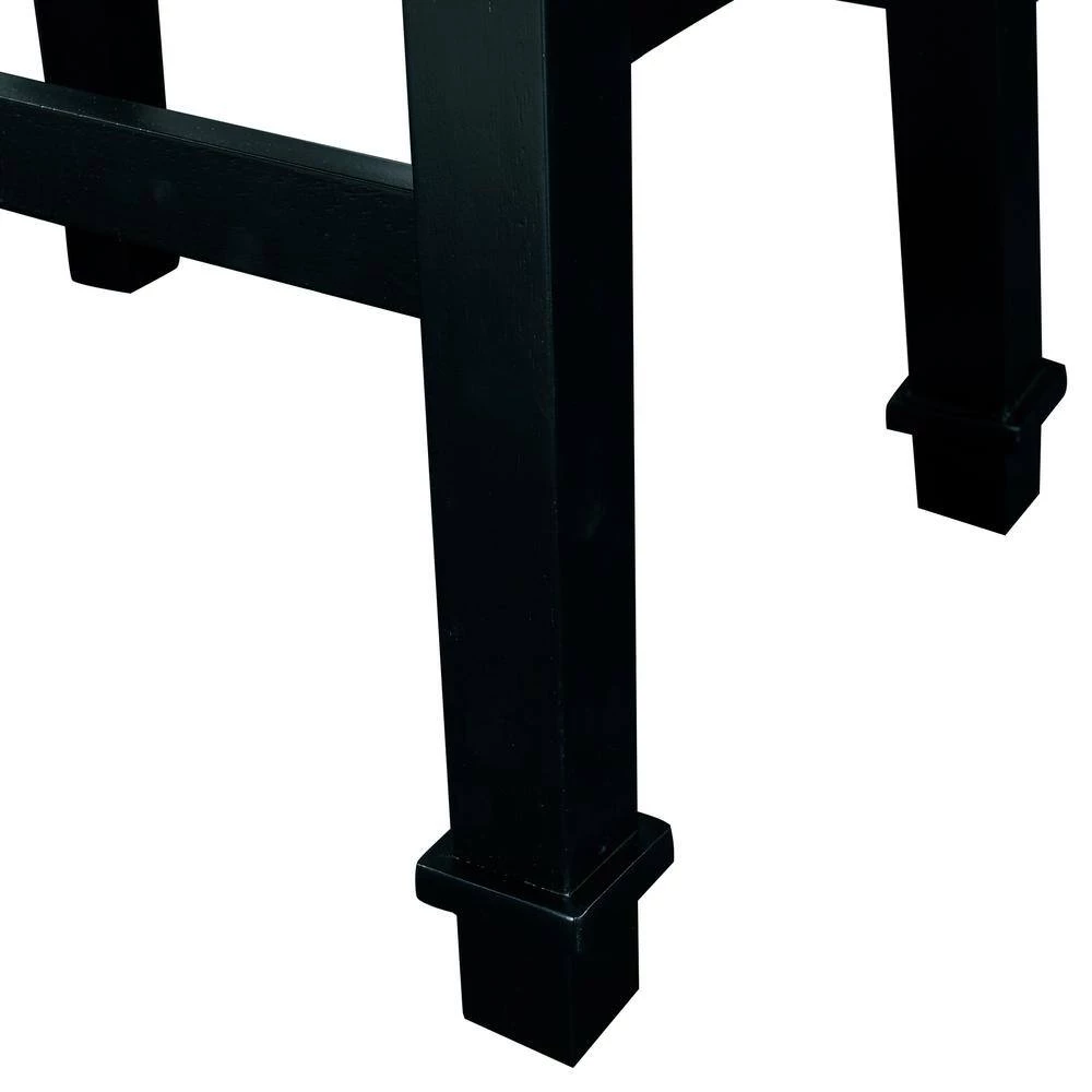 Aimee Black and White Tweed Backless Bar Stool by Linon Home Decor - Image 8