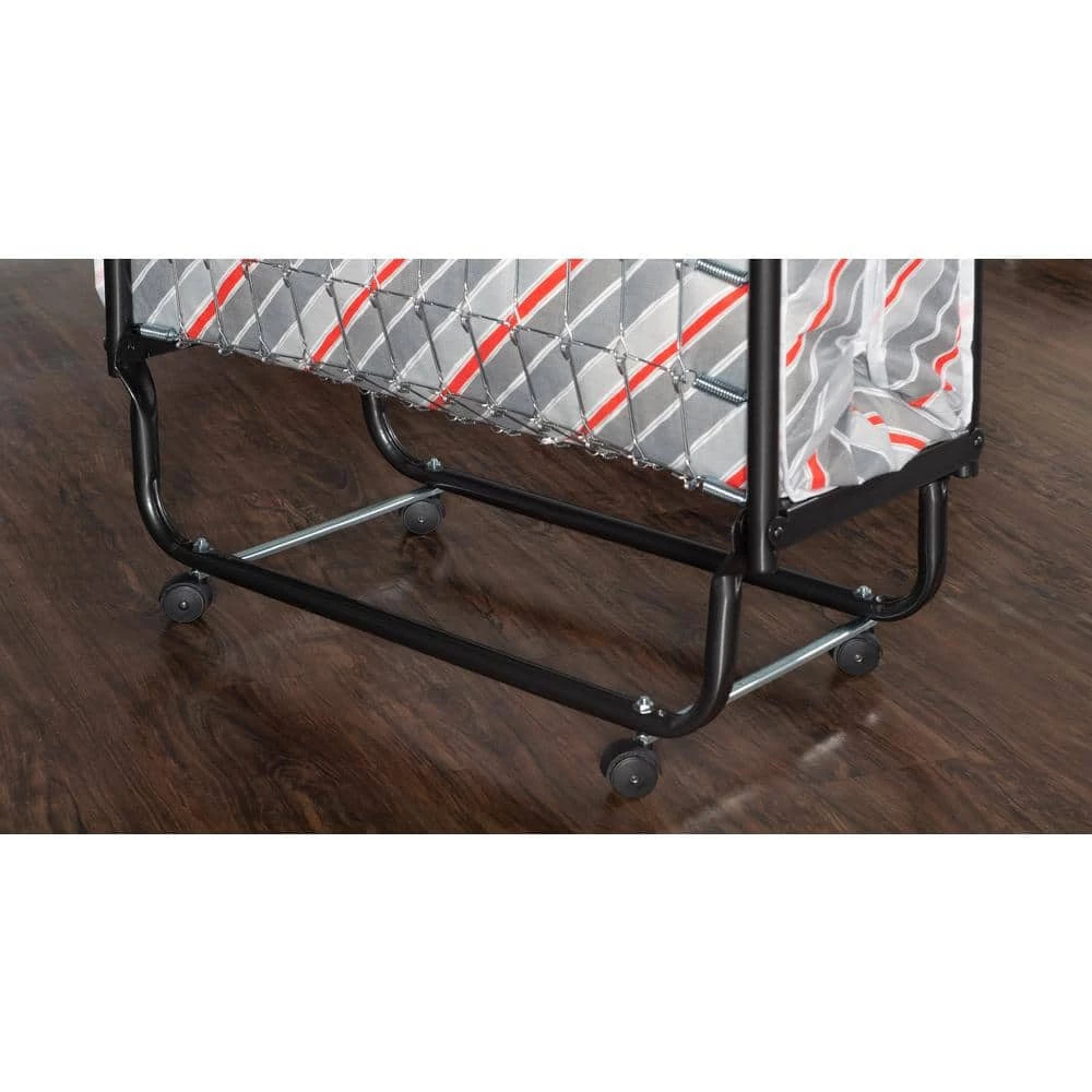 Nome Folding Bed with Mattress and Casters by Linon Home Decor - Image 3