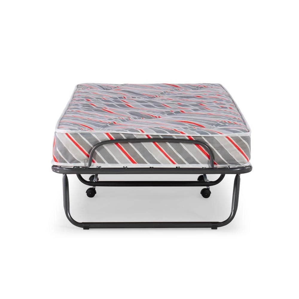 Nome Folding Bed with Mattress and Casters by Linon Home Decor - Image 7