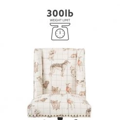 Dorchester Tan Dog 20 in. - 24 in. Adjustable Height Office Chair/Stone by Linon Home Decor 15 Dorchester Tan Dog 20 in. - 24 in. Adjustable Height Office Chair/Stone by Linon Home Decor -Linon Home Decor Shop multi colored linon home decor task chairs thd02667 a0 1000