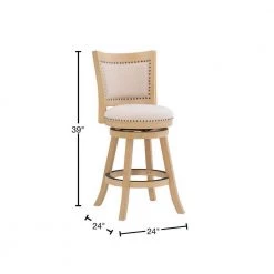 Tucker Gray 24 in. Counter Stool by Linon Home Decor 12 Tucker Gray 24 in. Counter Stool by Linon Home Decor -Linon Home Decor Shop natural grey linon home decor bar stools thd01835 40 1000