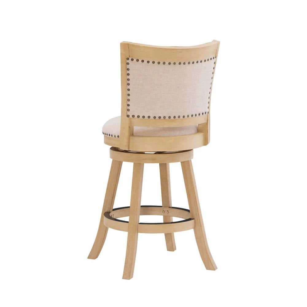 Tucker Gray 24 in. Counter Stool by Linon Home Decor 8 Tucker Gray 24 in. Counter Stool by Linon Home Decor - Image 6