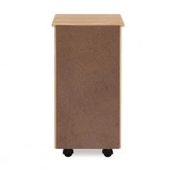 McLeod Natural 6-Drawer Rolling Storage Cart by Linon Home Decor -Linon Home Decor Shop natural linon home decor accent cabinets thd02089 66 1000