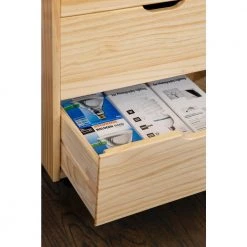 McLeod Natural Eight Drawer Rolling Storage Cart by Linon Home Decor 19 McLeod Natural Eight Drawer Rolling Storage Cart by Linon Home Decor -Linon Home Decor Shop natural linon home decor accent cabinets thd02095 77 1000