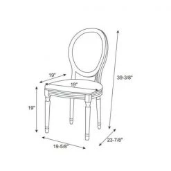Jacques Linen Oval Back Chair (Carton of 2) by Linon Home Decor -Linon Home Decor Shop natural linon home decor accent chairs thd03507 44 1000