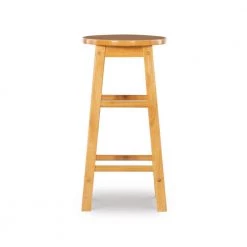 24 in. Round Wood Bar Stool by Linon Home Decor -Linon Home Decor Shop natural linon home decor bar stools 98100nat 01 kd c3 1000