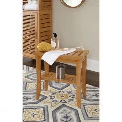 Broadmore 18 in. Tall Bamboo Stool by Linon Home Decor -Linon Home Decor Shop natural linon home decor bar stools thd00502 76 1000