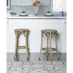 Bradford Brown Rattan Seat Backless Counter Stool by Linon Home Decor 9 Bradford Brown Rattan Seat Backless Counter Stool by Linon Home Decor -Linon Home Decor Shop natural linon home decor bar stools thd00611 31 1000
