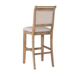 Brahm 46.75 in. H Natural wood Full Back Barstool by Linon Home Decor -Linon Home Decor Shop natural linon home decor bar stools thd03566 4f 1000