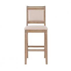 Brahm 46.75 in. H Natural wood Full Back Barstool by Linon Home Decor -Linon Home Decor Shop natural linon home decor bar stools thd03566 c3 1000