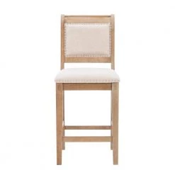 Brahm 42.75 in. H Natural wood Full back Counter-stool by Linon Home Decor -Linon Home Decor Shop natural linon home decor bar stools thd03567 c3 1000