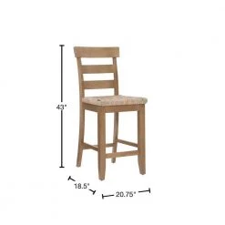 Fernley Natural Rush Seat Counterstool by Linon Home Decor -Linon Home Decor Shop natural linon home decor bar stools thd03723 40 1000